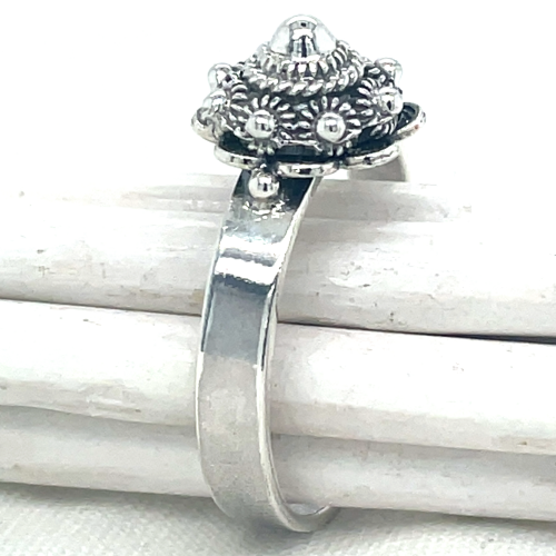 Ring zeeuwseknoop zilver Dutch Button maat 58 - 51397