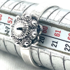 Ring zeeuwseknoop zilver Dutch Button maat 58 - 51397