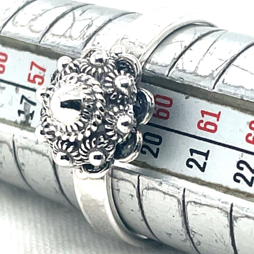 Ring zeeuwseknoop zilver Dutch Button maat 58 - 51397