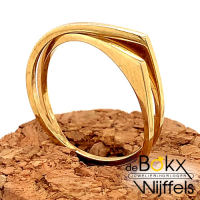 geel gouden 2 in 1 ring maat 55 - 51533 geel gouden 2 in 1 ring maat 55 - 51533