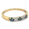 Ring goud saffier en diamant maat 52 - 51586 Ring goud saffier en diamant maat 52 - 51586