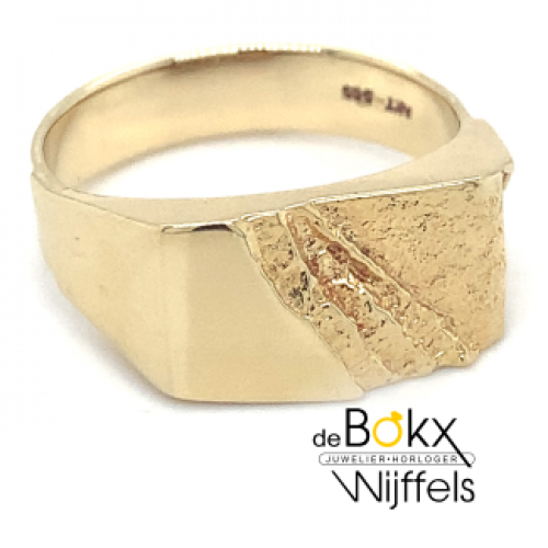 Robuuste ring goud maat 65 - 51649