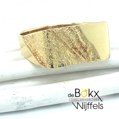 Robuuste ring goud maat 65 - 51649 Robuuste ring goud maat 65 - 51649