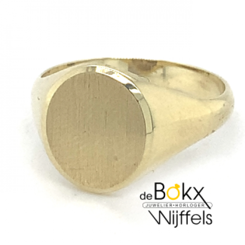 kleine gouden zegel ring maat 50 - 51746 kleine gouden zegel ring maat 50 - 51746