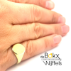 kleine gouden zegel ring maat 50 - 51746 kleine gouden zegel ring maat 50 - 51746