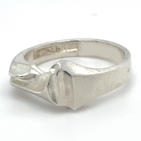 Robuster ring in zilver van lapponia pluto maat 55 - 51846