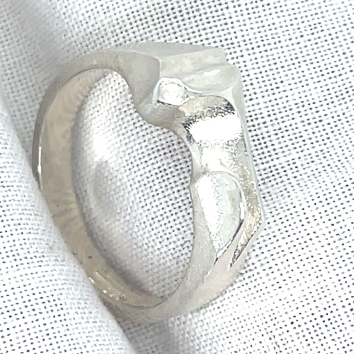 Robuster ring in zilver van lapponia pluto maat 55 - 51846