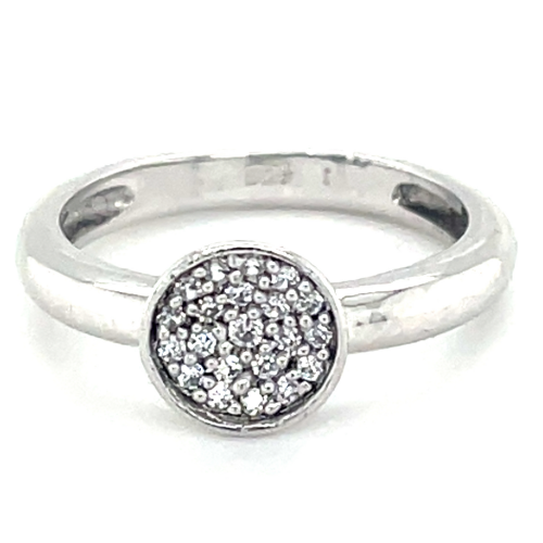 smalle ring in zilver met zirkonia steentjes in een cirkel maat 46 - 51852 smalle ring in zilver met zirkonia steentjes in een cirkel maat 46 - 51852