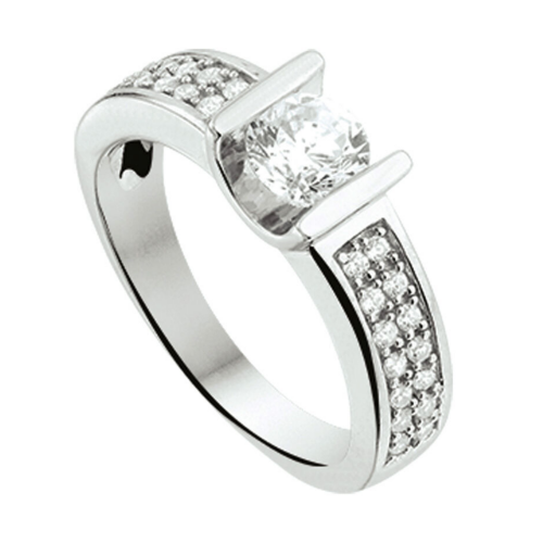 ring zilver met veel zirkonia steentjes maat 49 - 51857 ring zilver met veel zirkonia steentjes maat 49 - 51857