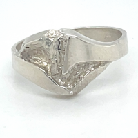 zilveren ring met robuste uitstraling maat 55 - 51928