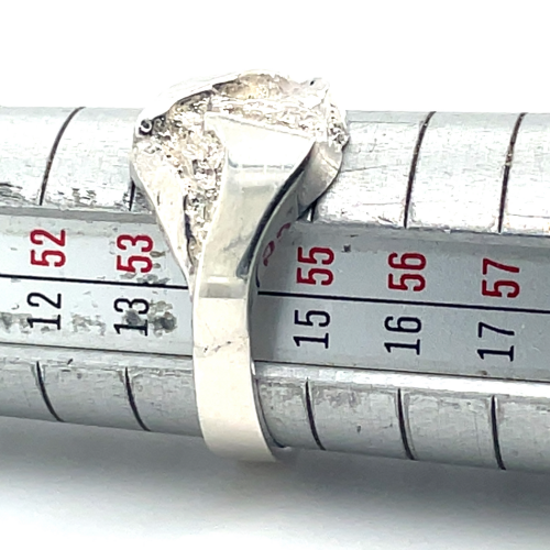 zilveren ring met robuste uitstraling maat 55 - 51928
