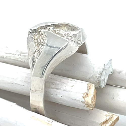 zilveren ring met robuste uitstraling maat 55 - 51928