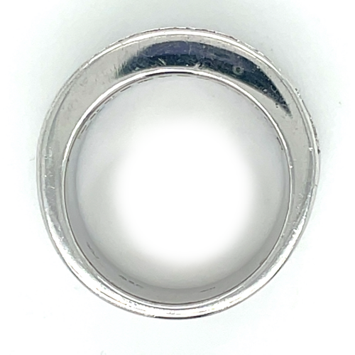 Breede ring zilver met zirkonia steentjes maat 56 - 51954 Breede ring zilver met zirkonia steentjes maat 56 - 51954