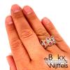 zilveren ring met steentjes maat 58 - 51959 zilveren ring met steentjes maat 58 - 51959