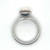 ring zilver maat 56 met wit roze kleurige steen - 52027