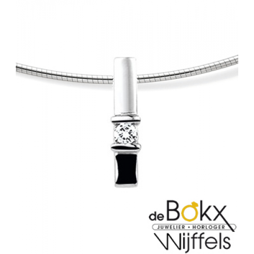 Diamanten hanger wit goud zonder ketting. - 52056 Diamanten hanger wit goud zonder ketting. - 52056