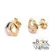Oorsieraad goud wit en geel blaadjes - 52130 Oorsieraad goud wit en geel blaadjes - 52130