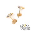 Oorsieraad goud wit en geel blaadjes - 52130 Oorsieraad goud wit en geel blaadjes - 52130