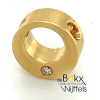 kleine cirkel hanger geel goud 18 karaat met diamant - 52184 kleine cirkel hanger geel goud 18 karaat met diamant - 52184