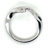 Ring zilver met een diamantje maat 55 - 52431