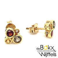 Oorsieraad goud topaas en diamant - 52335 Oorsieraad goud topaas en diamant - 52335