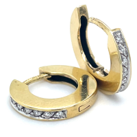 Diamanten oorringen goud - 52319 Diamanten oorringen goud - 52319