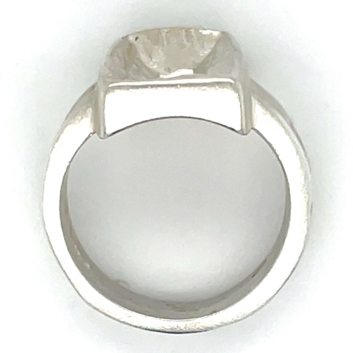 robust bewerkte ring met rechthoek maat 58 - 52673