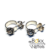 fijne kleine zeeuwse knoop oorringen in zilver 10mm - 52822 fijne kleine zeeuwse knoop oorringen in zilver 10mm - 52822