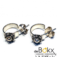 fijne kleine zeeuwse knoop oorringen in zilver 10mm - 52822 fijne kleine zeeuwse knoop oorringen in zilver 10mm - 52822