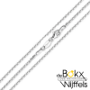 Lange zilveren ketting 60cm jasseron - 52829 Lange zilveren ketting 60cm jasseron - 52829
