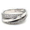 Zilveren ring met veel stenen maat 54 - 52892 Zilveren ring met veel stenen maat 54 - 52892