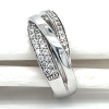 Zilveren ring met veel stenen maat 54 - 52892 Zilveren ring met veel stenen maat 54 - 52892