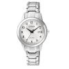 horloge Citizen dames met witte wijzerplaat en zwarte cijfers - 52954 horloge Citizen dames met witte wijzerplaat en zwarte cijfers - 52954