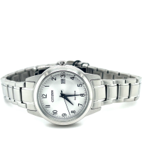 horloge Citizen dames met witte wijzerplaat en zwarte cijfers - 52954 horloge Citizen dames met witte wijzerplaat en zwarte cijfers - 52954