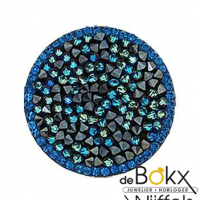 My imenso “blauwe raket” fantasy insigne met kristal elementen - 52987 My imenso “blauwe raket” fantasy insigne met kristal elementen - 52987