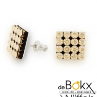 Spark oorknopjes mesh golden shadow - 54141 Spark oorknopjes mesh golden shadow - 54141