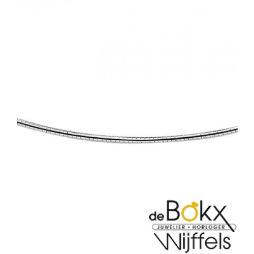 Collier omega rond zilver 42cm - 54300