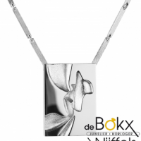 Lapponia juwelry zilveren collier met hanger met de naam Aallot 42cm - 54325 Lapponia juwelry zilveren collier met hanger met de naam Aallot 42cm - 54325