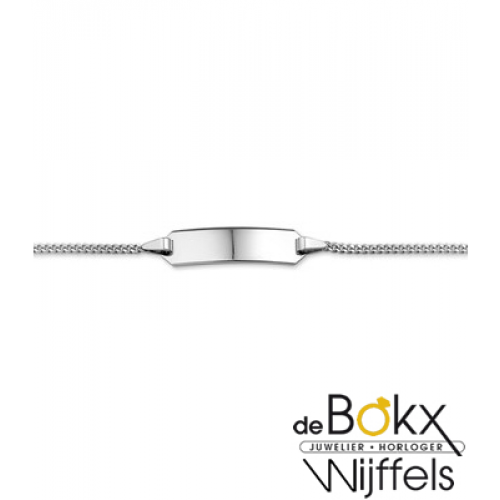 Witgoud naam armband voor een baby 11-13cm - 54355 Witgoud naam armband voor een baby 11-13cm - 54355