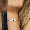 Witgoud naam armband voor een baby 11-13cm - 54355