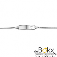 Witgoud graveer armband kinderen 11-13cm - 54356 Witgoud graveer armband kinderen 11-13cm - 54356