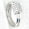 Zilver gerhodineerd ring met zikonia maat 54 - 54372