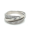 Zilver ring gerhodineerd met zirkonia maat 56 - 54375 Zilver ring gerhodineerd met zirkonia maat 56 - 54375