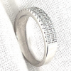 Ring Zilver gerhodineerd met zirkonia in maat 54 - 54378