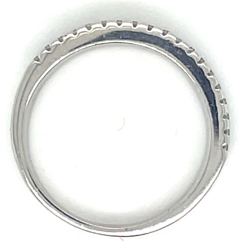 Ring Zilver gerhodineerd met zirkonia in maat 54 - 54378