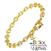 Massief gouden armband met zilveren kern 18.5cm - 53231 Massief gouden armband met zilveren kern 18.5cm - 53231