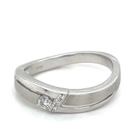 zilveren ring met zirkonia steentjes maat 54 - 53236 zilveren ring met zirkonia steentjes maat 54 - 53236