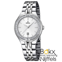 Festina horloge staal met steentjes F16867-1 - 53248 Festina horloge staal met steentjes F16867-1 - 53248