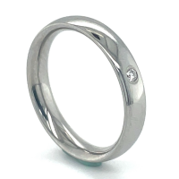 Diamanten ring maat 55 in edelstaal - 53303