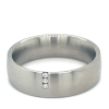 Stalen ring met 3 diamanten in maat 54 - 53310 Stalen ring met 3 diamanten in maat 54 - 53310